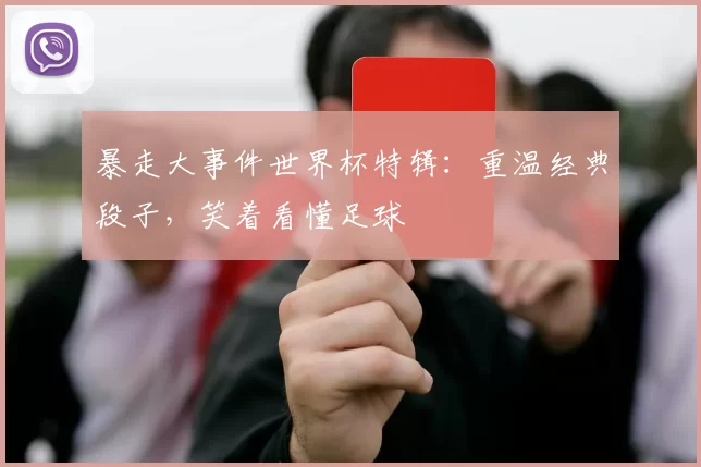 暴走大事件世界杯特辑:重温经典段子,笑着看懂足球