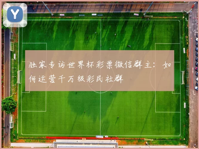 独家专访世界杯彩票微信群主:如何运营千万级彩民社群